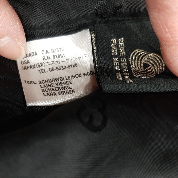 Escada Black Wool Blazer Size 40 - Picture 7 of 7